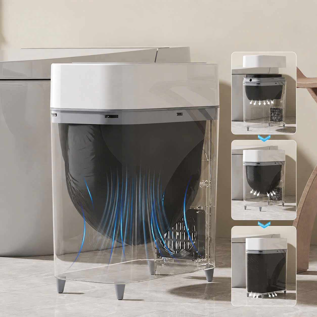 Smart Touchless Sensor Trash Can
