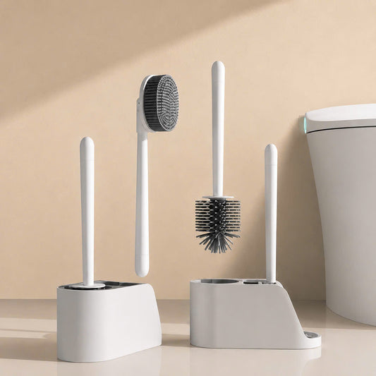 Dual Head Toilet Cleaning Brush Set