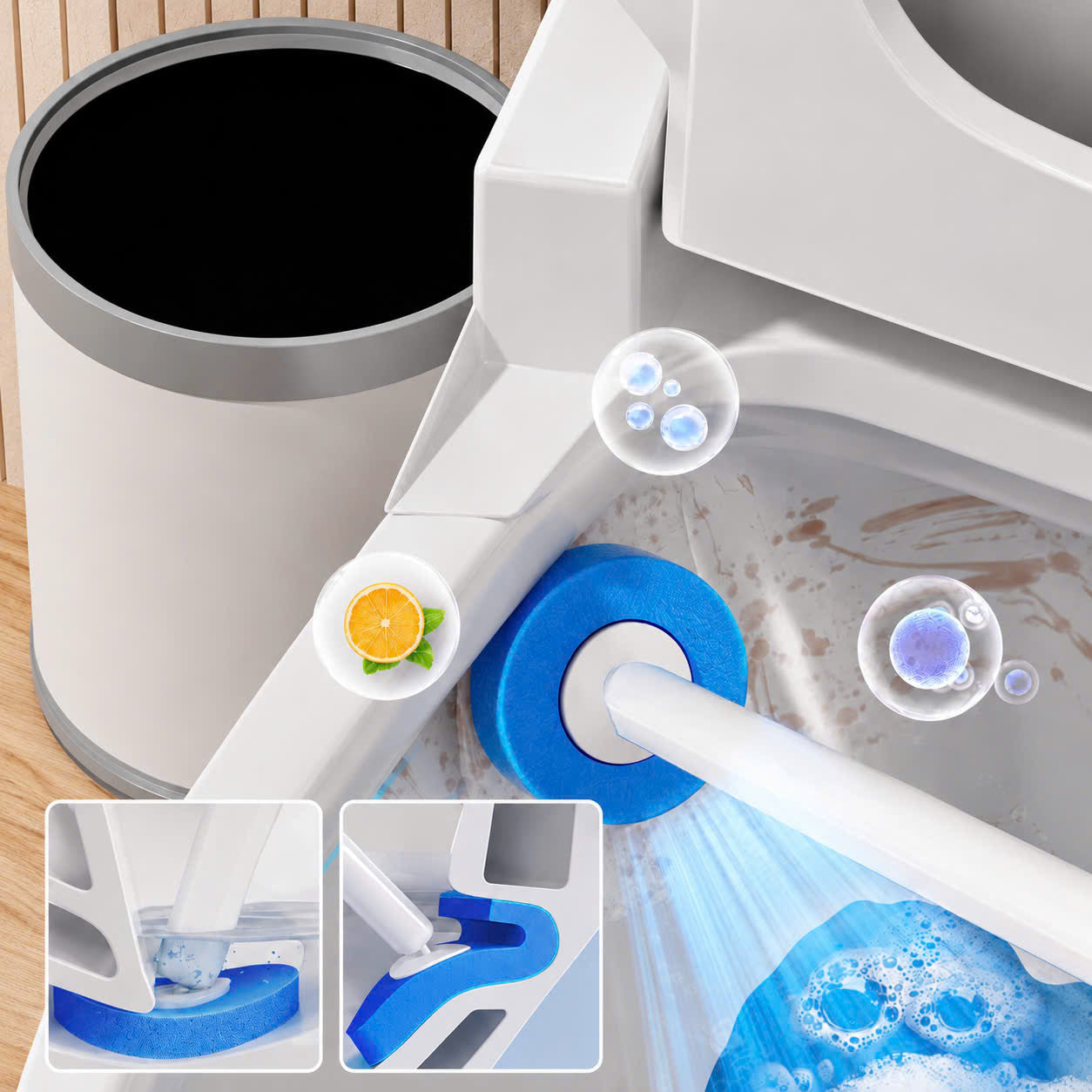 Multi-Layer Deep Cleaning Toilet Brush
