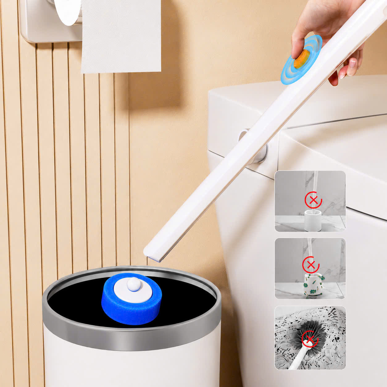 Multi-Layer Deep Cleaning Toilet Brush