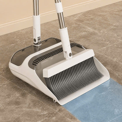 Long Handle Broom and Dustpan Set