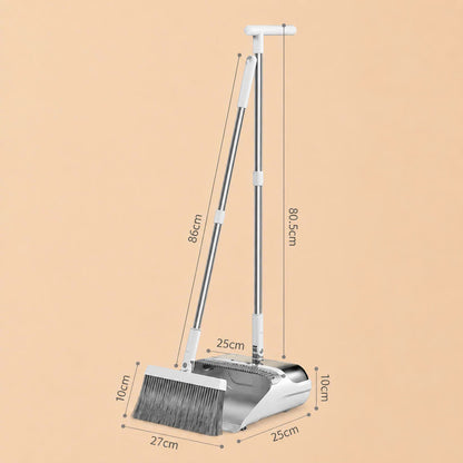 Long Handle Broom and Dustpan Set